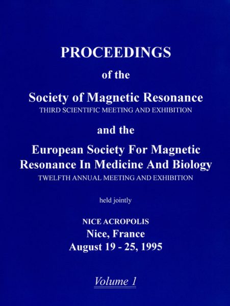 Figure: Cover of Volume 1 of the 1995 Proceedings of the SMR Annual Meeting